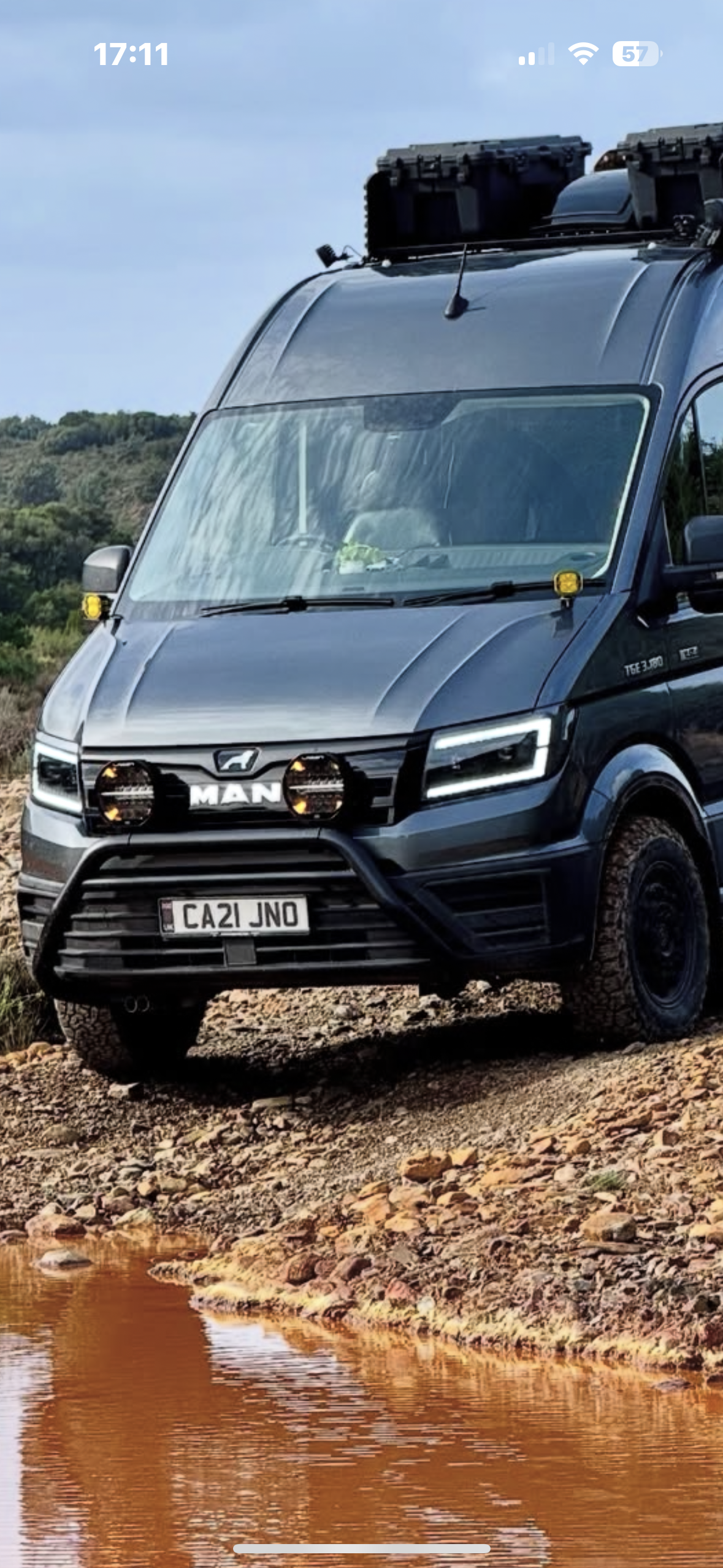 VW Crafter / MAN TGE LED DRL Headlights with Sequential Indicators – BLACK (2017-current) WITH LED DIP AND MAIN BEAM BULBS