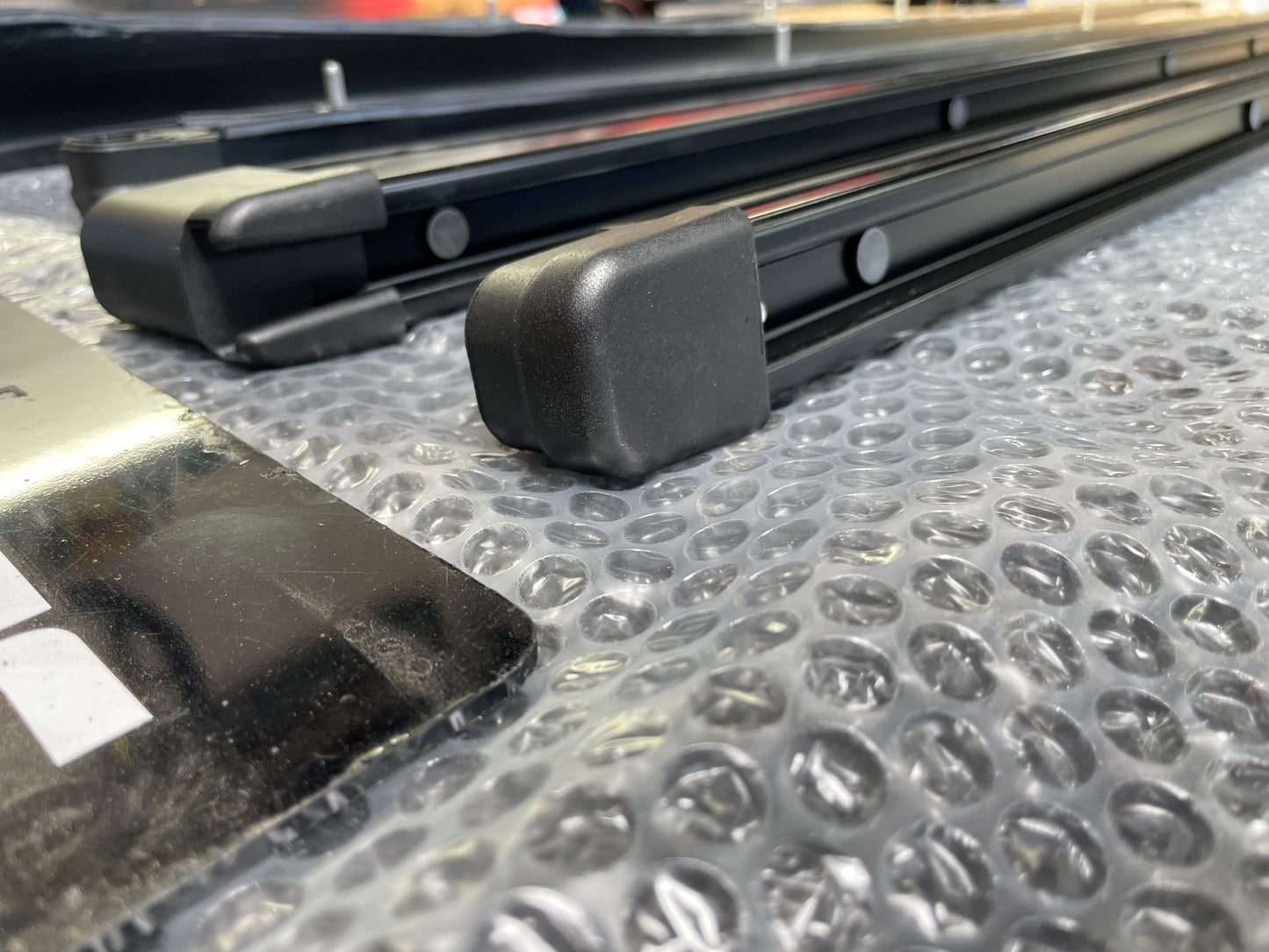 MAN TGE/VW CRAFTER ROOF RACK PREP RAILS OEM MWB IN BLACK