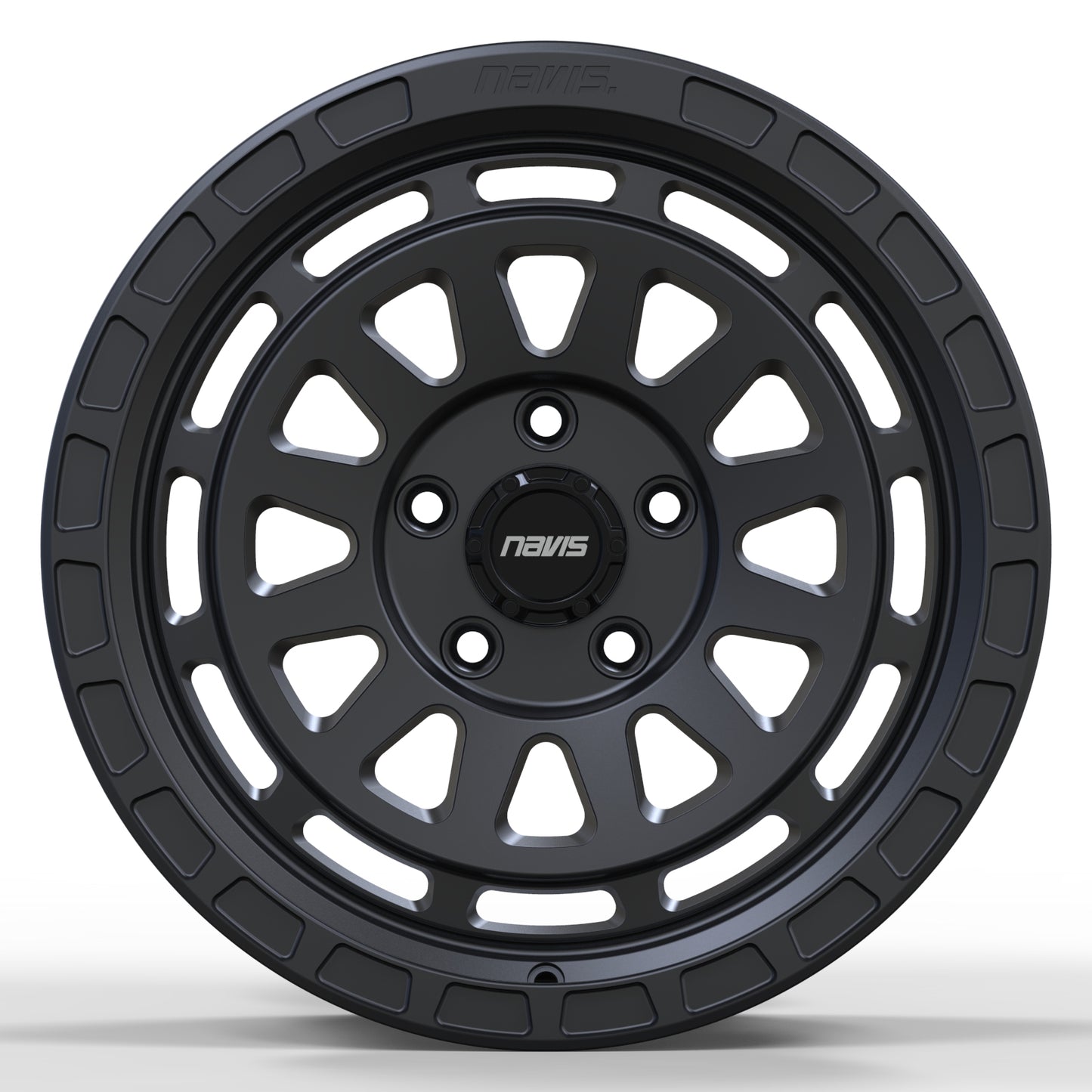 Navis Gelida-AT – 17″ Satin Black Finish 8.5J 5×120 Alloy Wheels – Load Rated