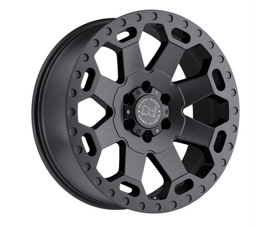 6X130 17 BLACK RHIN0 WARLORD GRAPHITE GREY WITH BFGOODRICH
