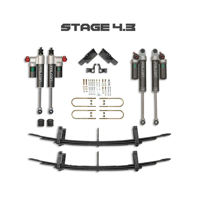 STAGE 4.3 – VAN COMPASS SUSPENSION PACKAGE VAN WITH FALCON 3.3 ADJUSTABLE SHOCKS – SPRINTER 4X4 (2007-CURRENT 2500)
