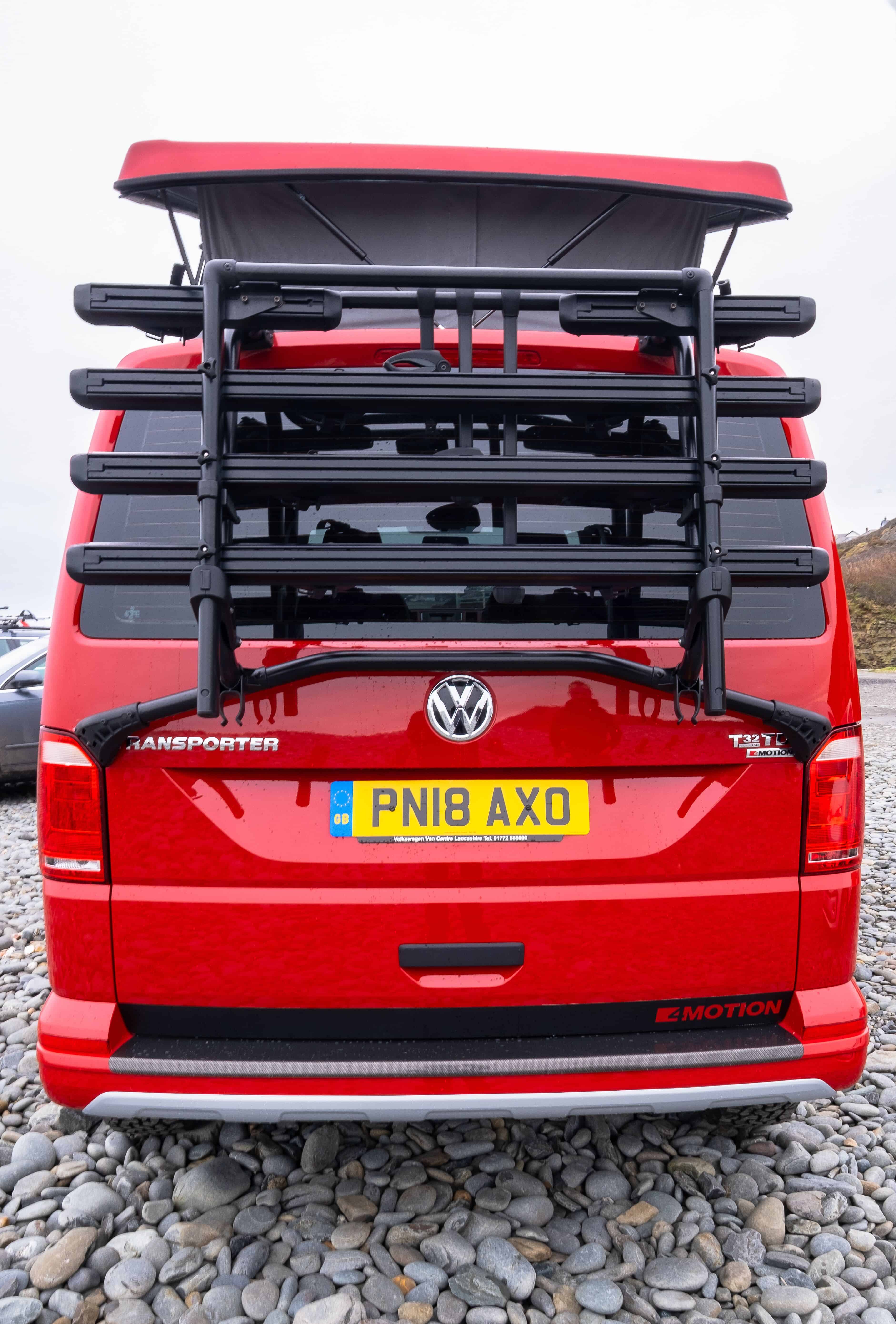 T6 Power Rack 2 T6 2016>2020 Tailgate model bike rack version 2 – VWT5 UPGRADES